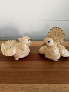 Vintage Decorama Japan Dove Figurines Set of 2